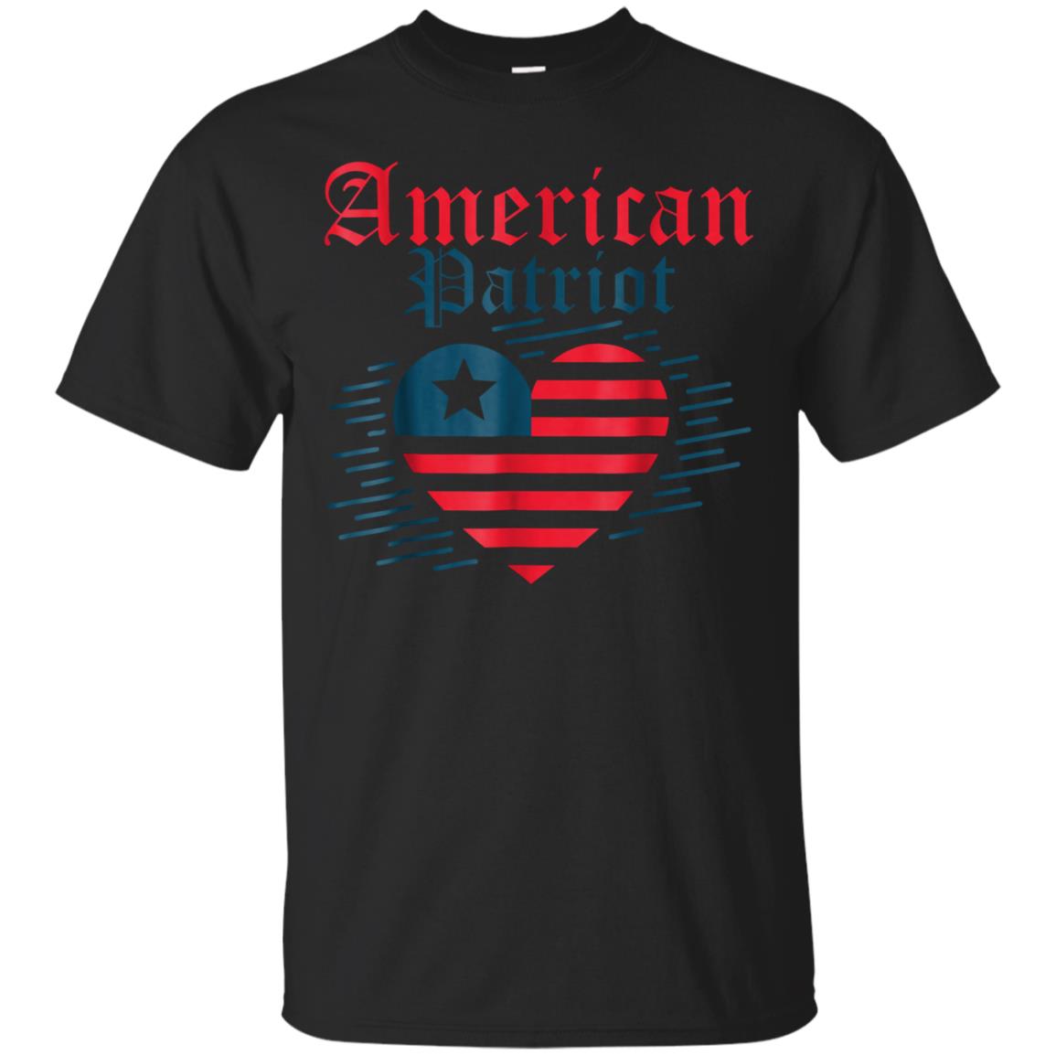 American Patriot Freedom Liberty Heart T Shirt Memorial Gift