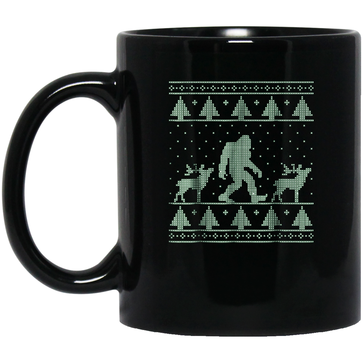 Bigfoot Ugly Christmas Sweater T-Shirt, Funny Sasquatch Gift