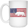 Image of American Flag Patriotic Wild Feral Pig Hunting T-Shirt USA