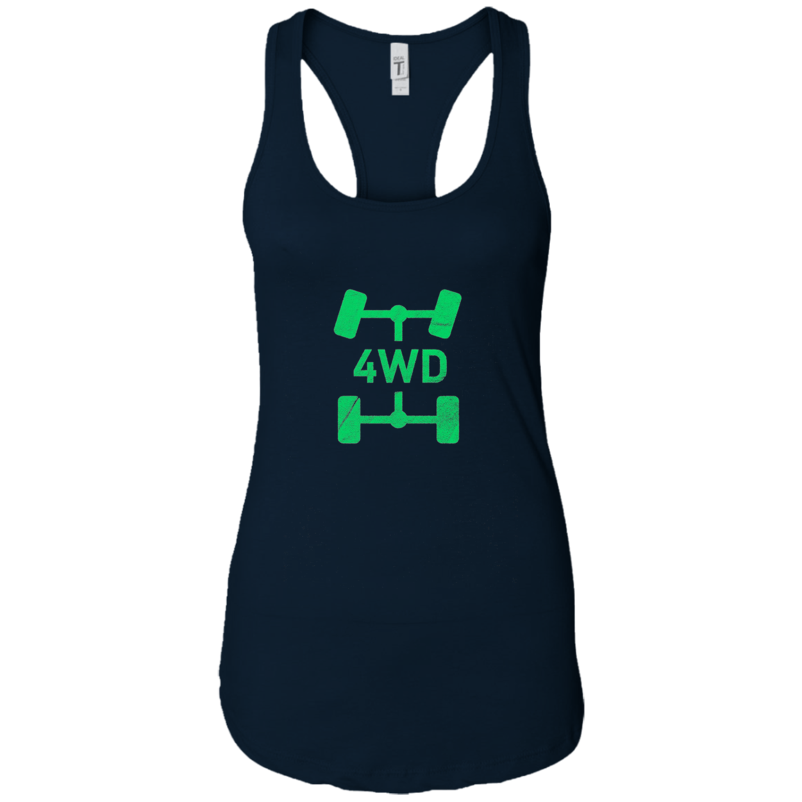 4WD Retro Long Sleeve T-Shirt Offroad Overland 4x4 Green