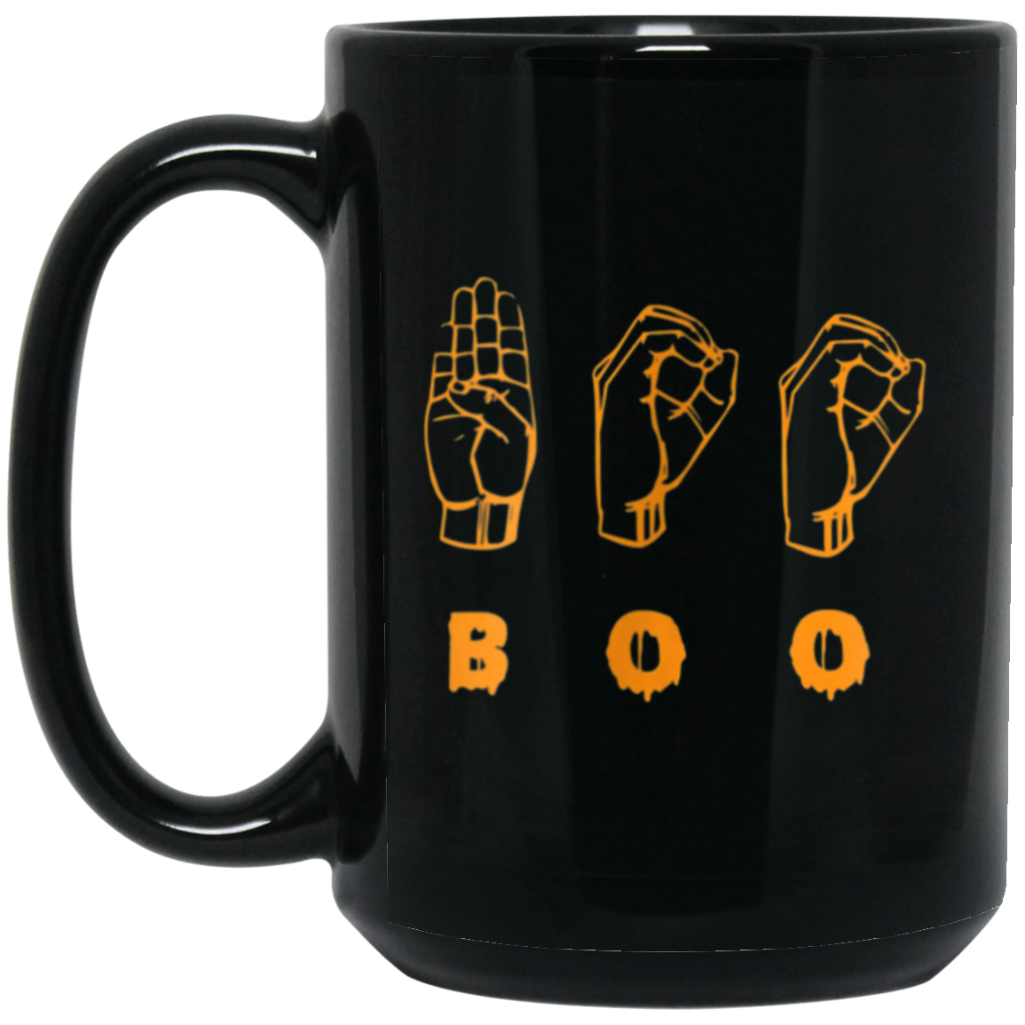 American Sign Language ASL BOO Halloween T-shirt