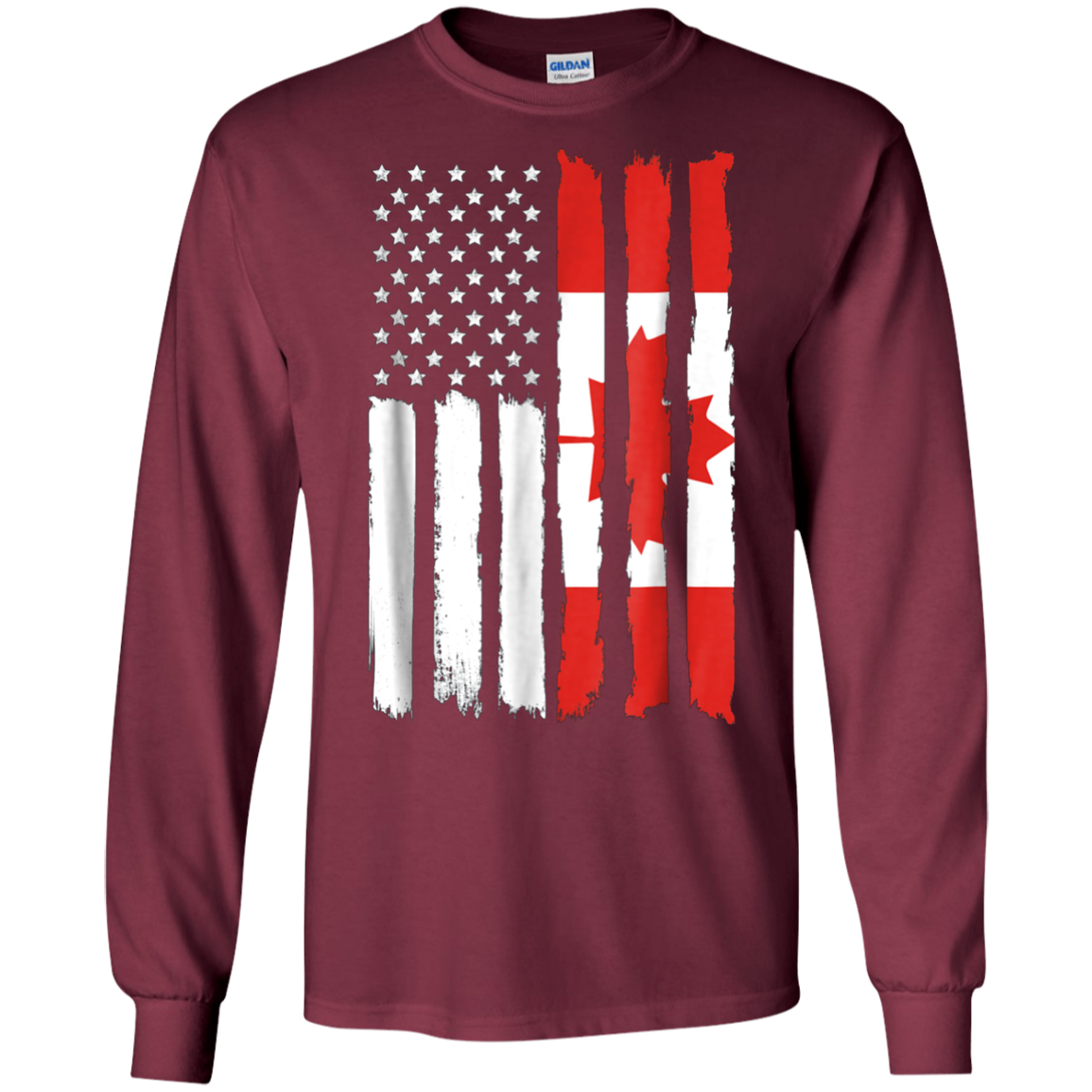 American Canada Patriotic Flag T-shirt