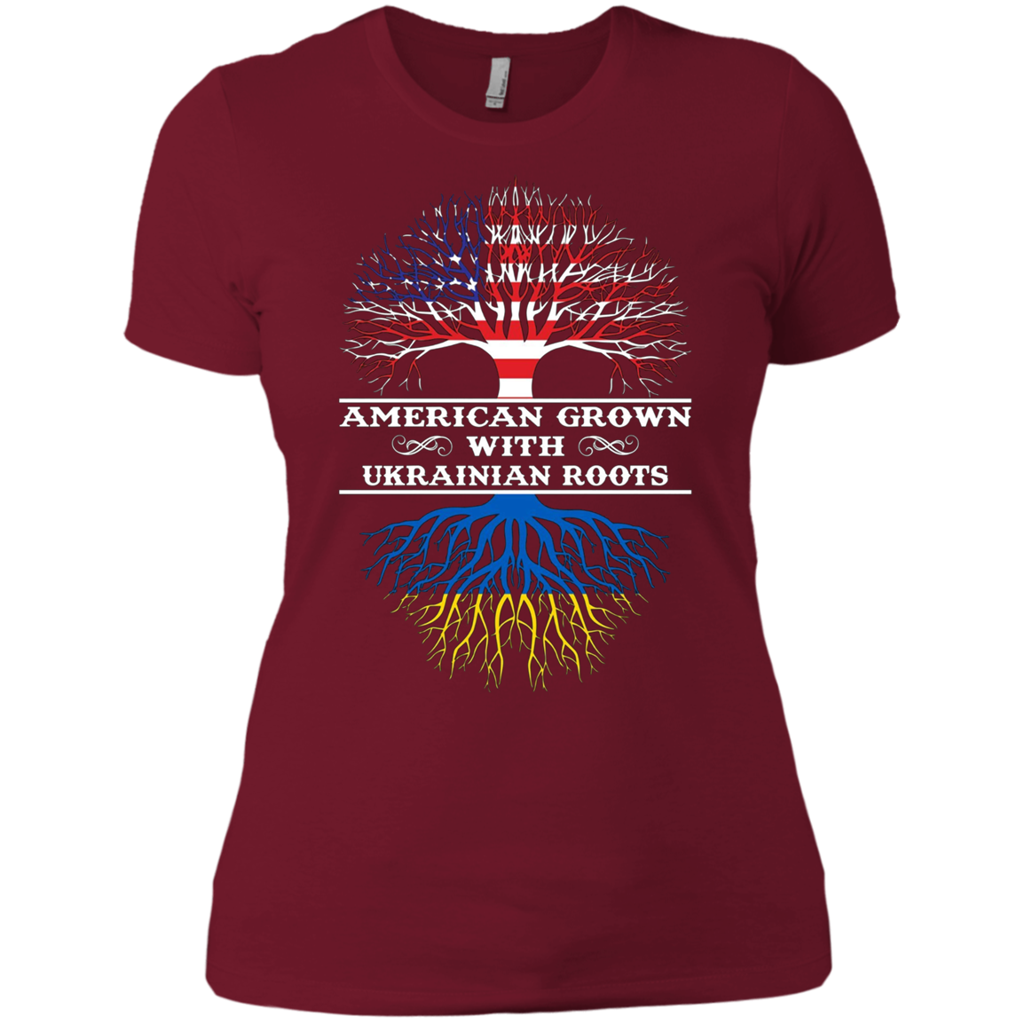 American Grown With UKRAINIAN Roots Tee Shirt