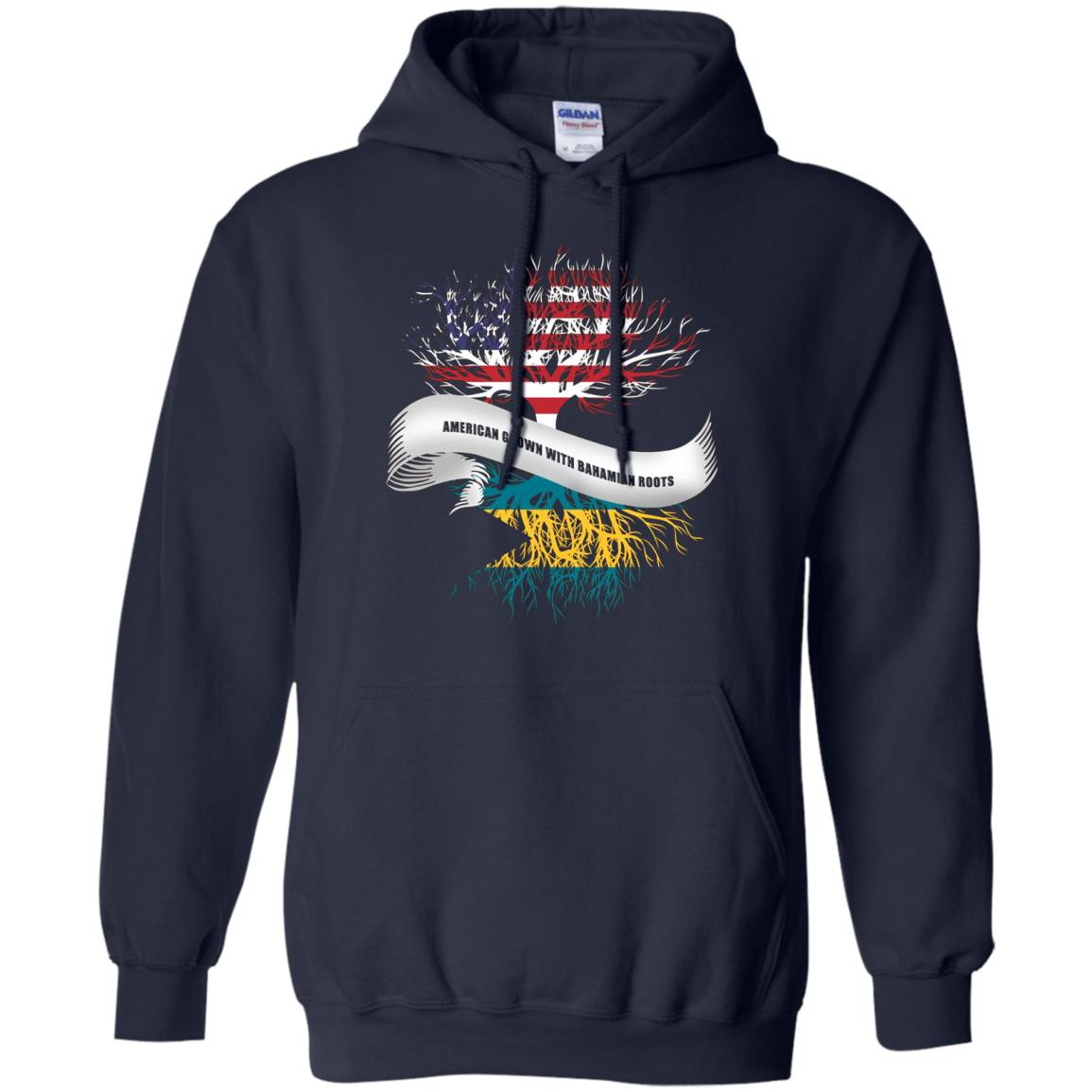 American Grown with Bahamian Roots T-Shirt Bahamas Tee