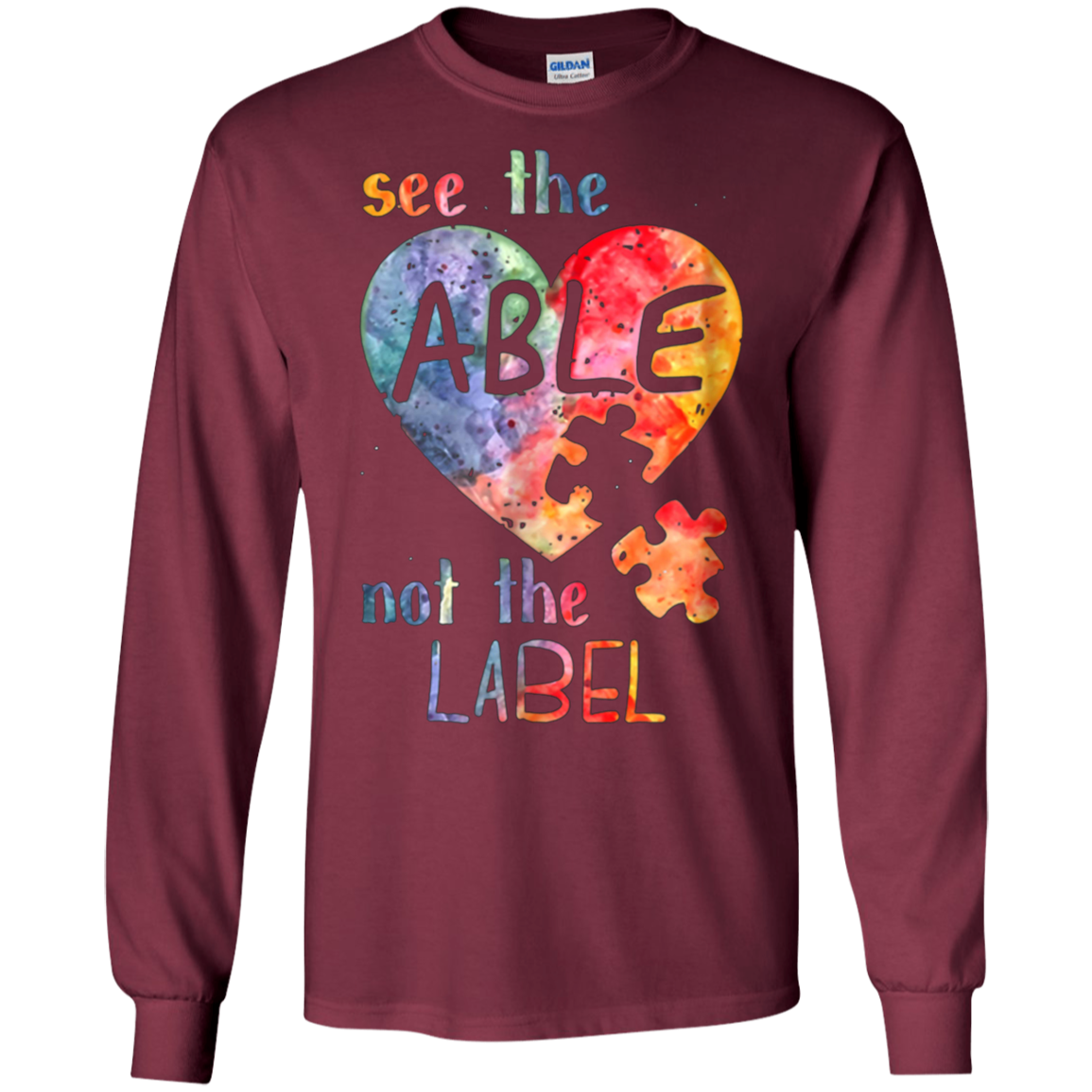 Autism Awarness See The Able Not The Label Shirt