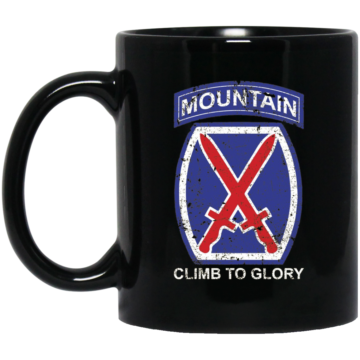 10th Mountain Division T Shirt Climb To Glory - 20324