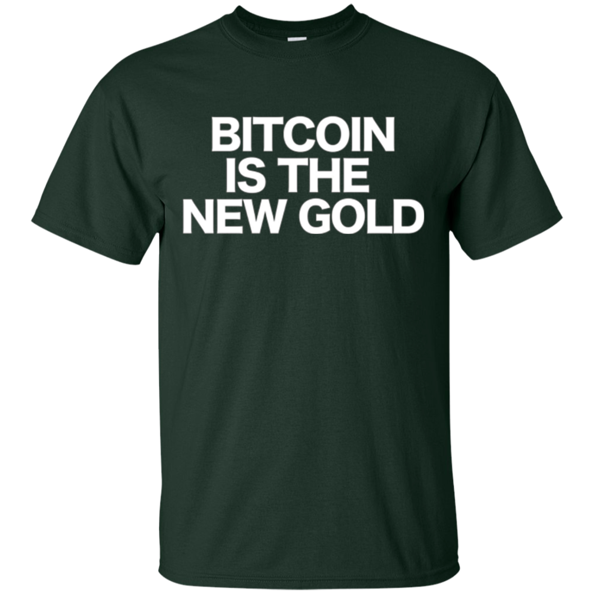 Sarcastic Bitcoin T-shirt BTC is the new Gold