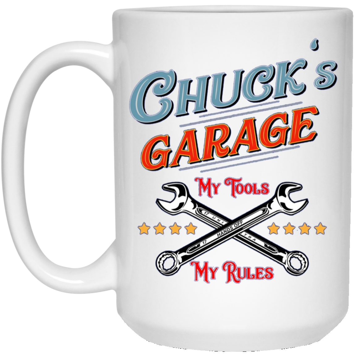 Chuck's Garage funny long sleeve tee shirt