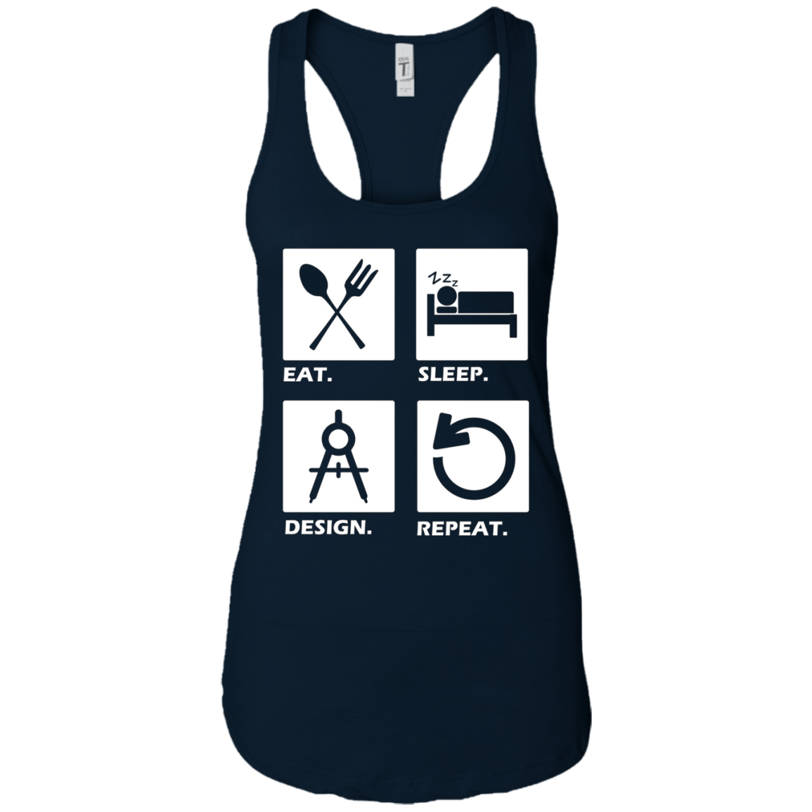 Architect funny Long Sleeve Man Women Eat Sleep Design Tee