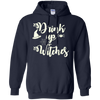 Image of Funny Halloween Wine Lovers Shirt Women Drink Up Witches Tee