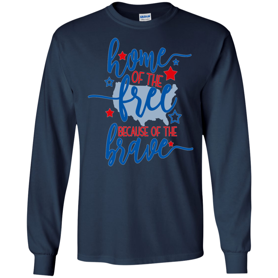 America T Shirts Home of the Free Because of the Brave USA