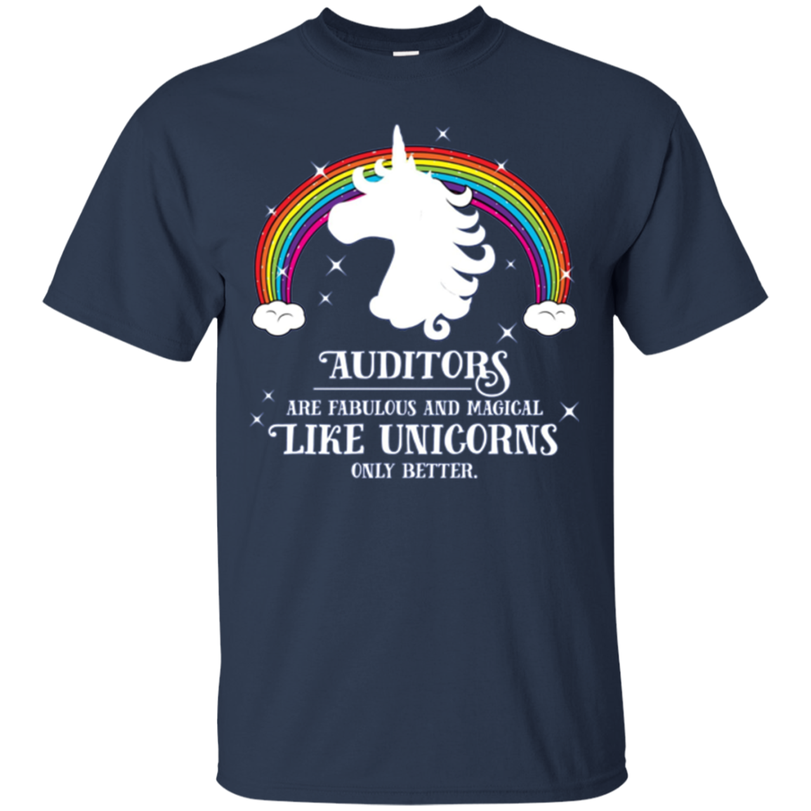 Auditors Fabulous Magical Unicorns Funny Long Sleeve Shirt