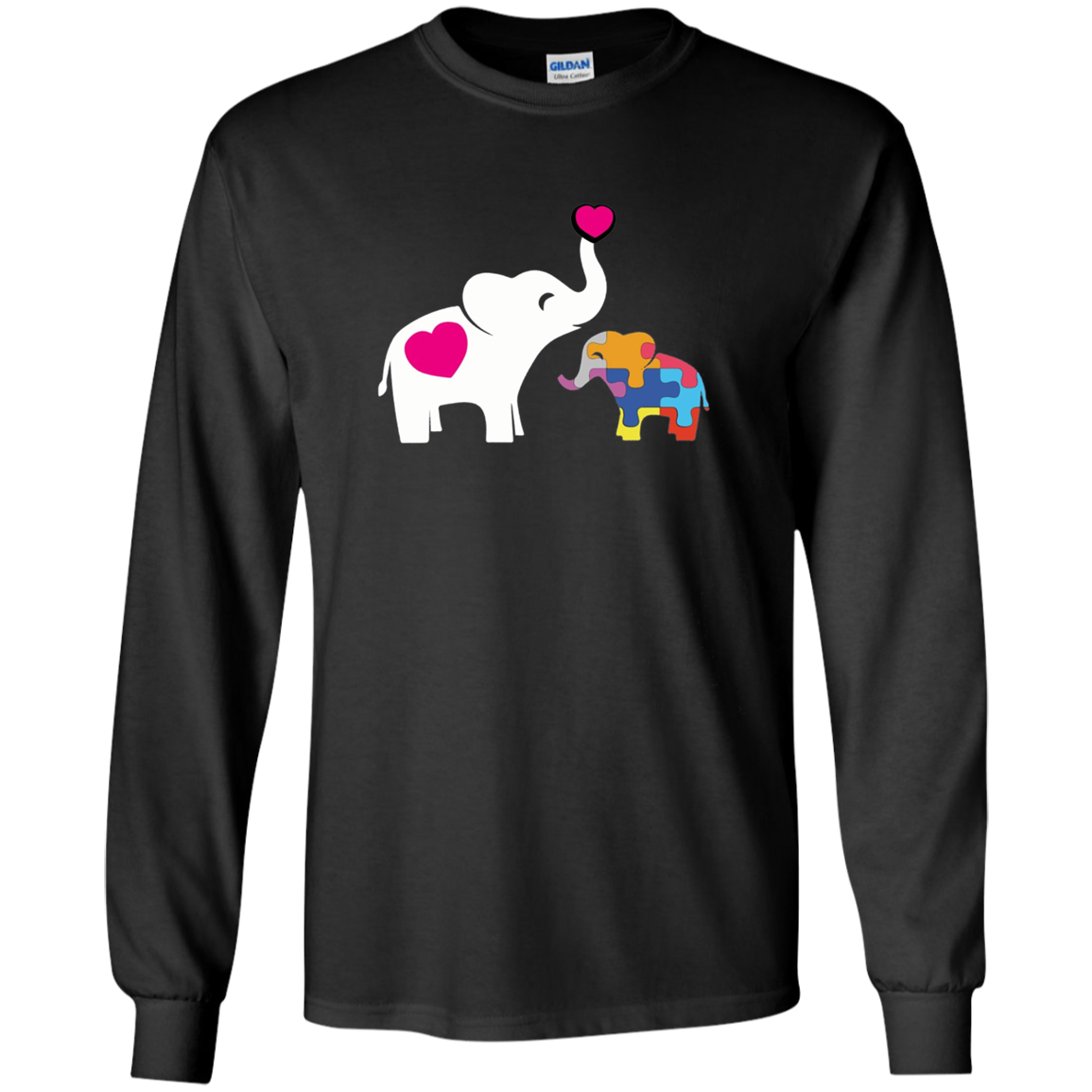 Autism Elephant Awareness Longsleeve Shirt