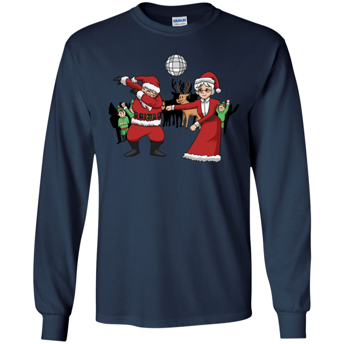 Santa Dabbing Tshirt Mrs. Claus Flossing Shirt