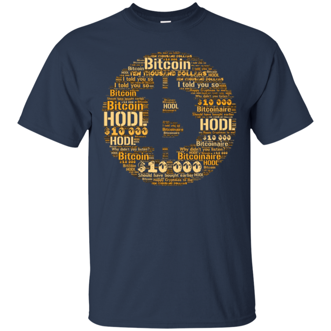 $10,000 Bitcoin - Cryptocurrency Shirt For Crypto Traders