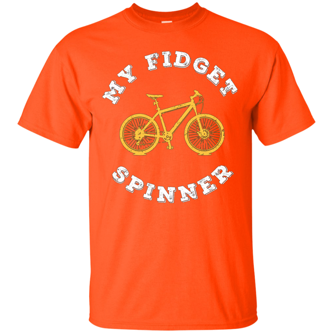 Bike Lover Funny Tshirt - My Fidget Spinner Tee Shirt
