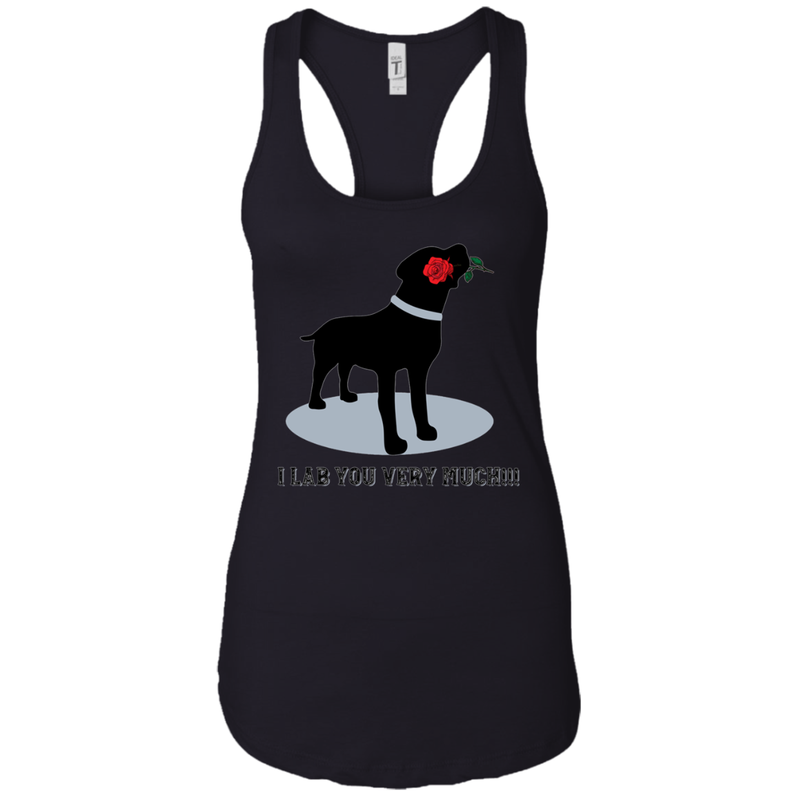 'I Lab You Very Much' Valentine's Day Black Labrador Shirt