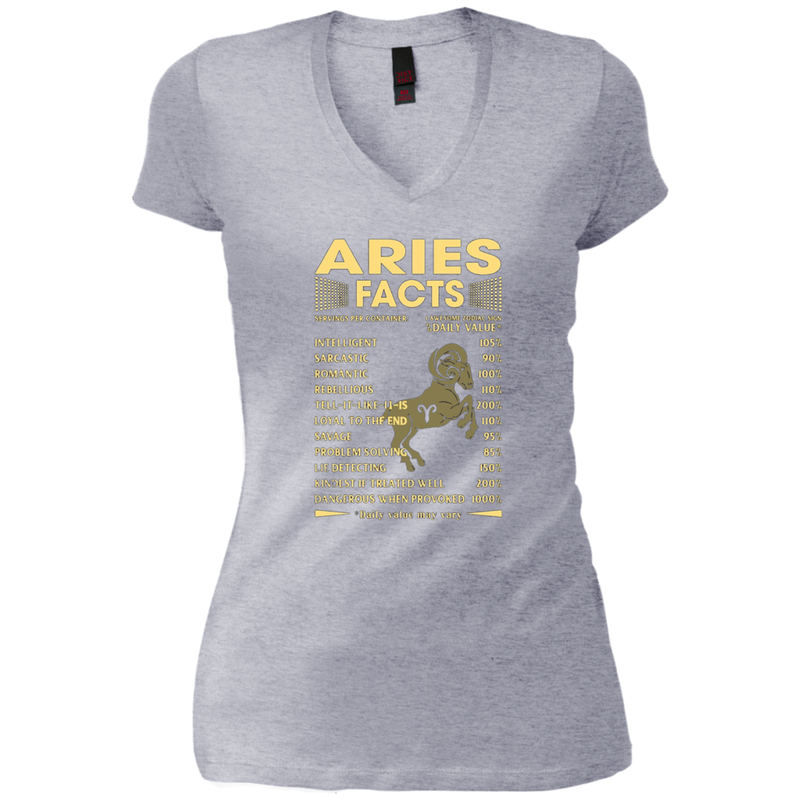 Aries Facts Zodiac T-shirt