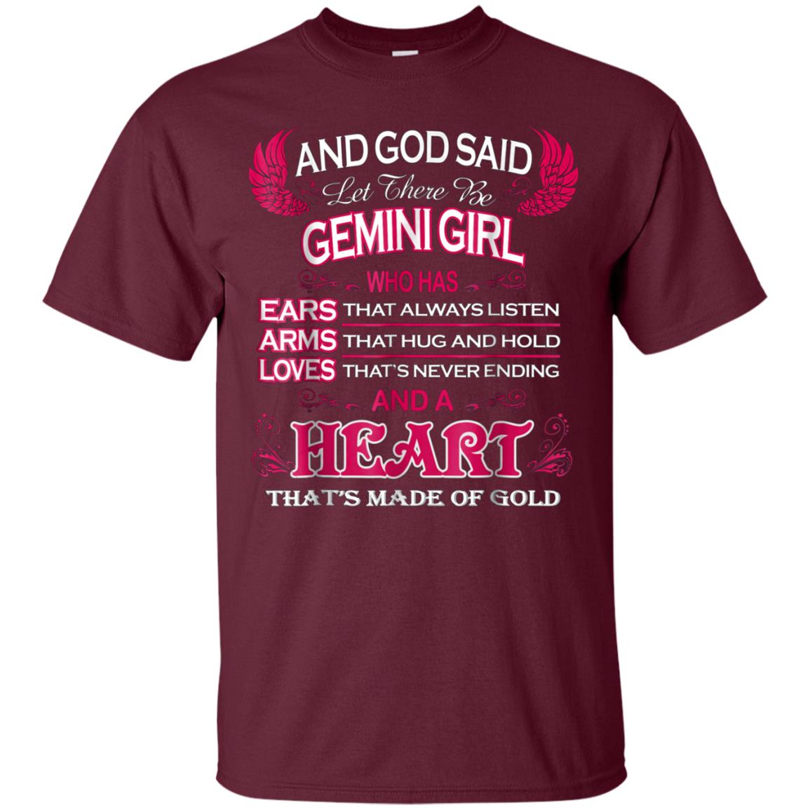 And God Said Let There Be Gemini Girl T-shirt