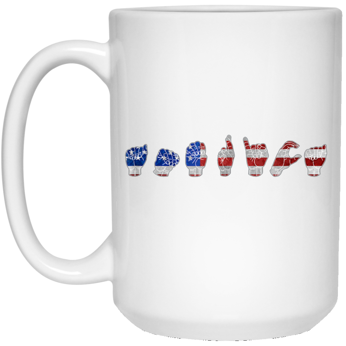 American Flag Patriotic Sign Language ASL Shirt