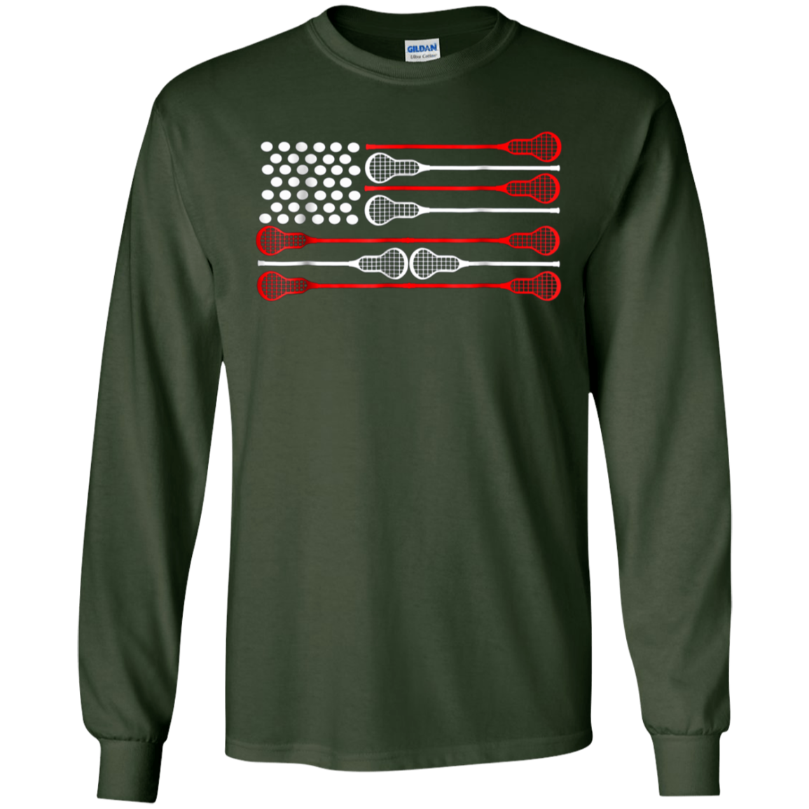 American flag lacrosse shirt 4th of july shirts for men gift