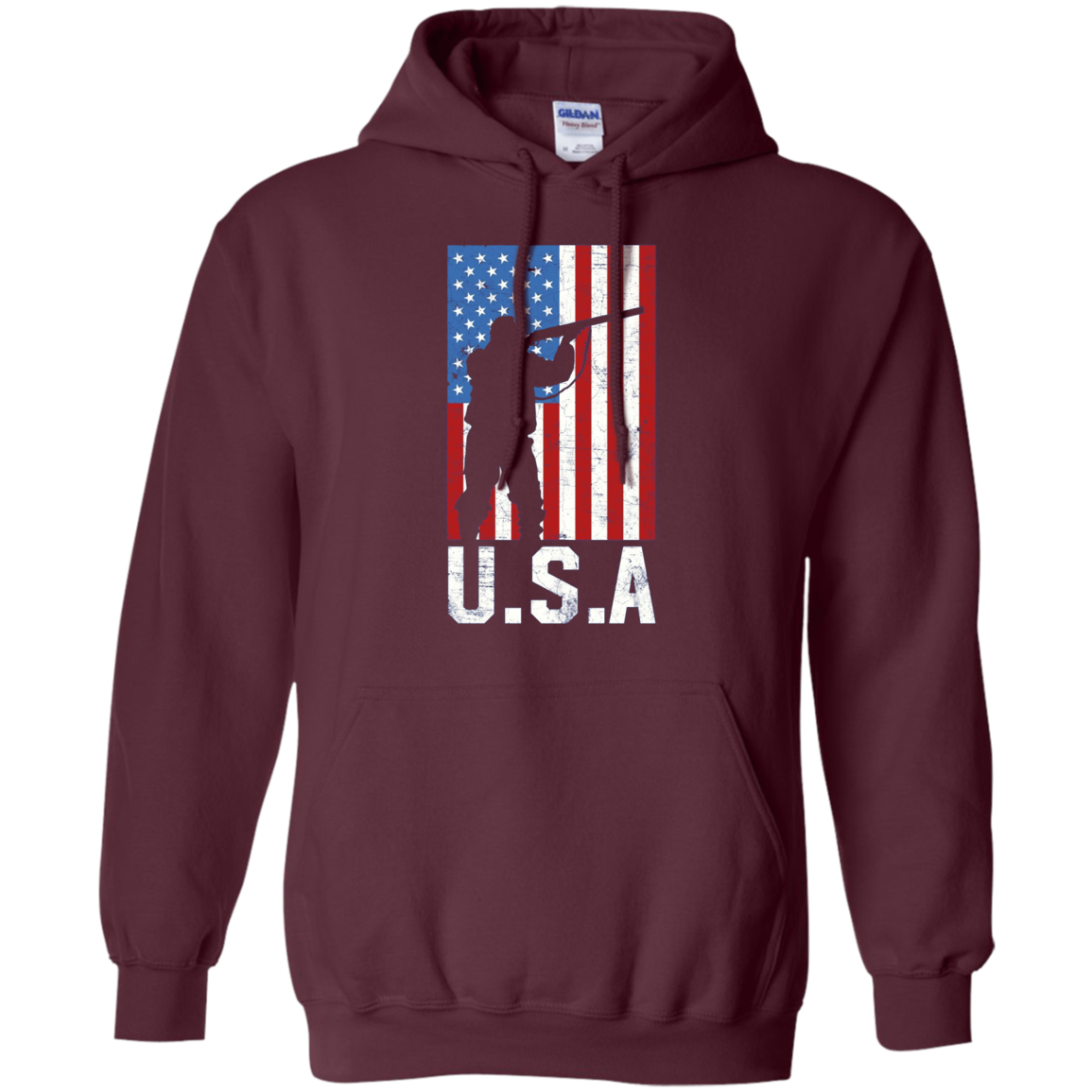 American Flag Long Sleeve Shirt Hunting 4th of July USA Gift