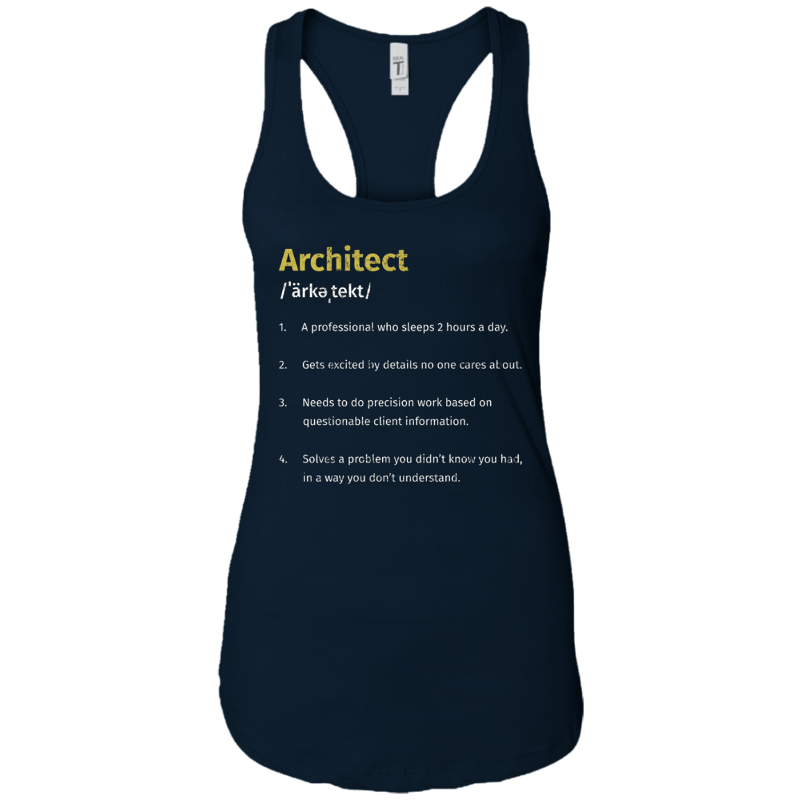 Architect Definition T-Shirt Architecture Distressed Tee