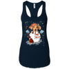 Image of Christmas Snowman Dachshund Funny T-shirt