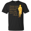 Image of Alexander Hamilton Quote Shirt Gold Silhouette T-Shirt