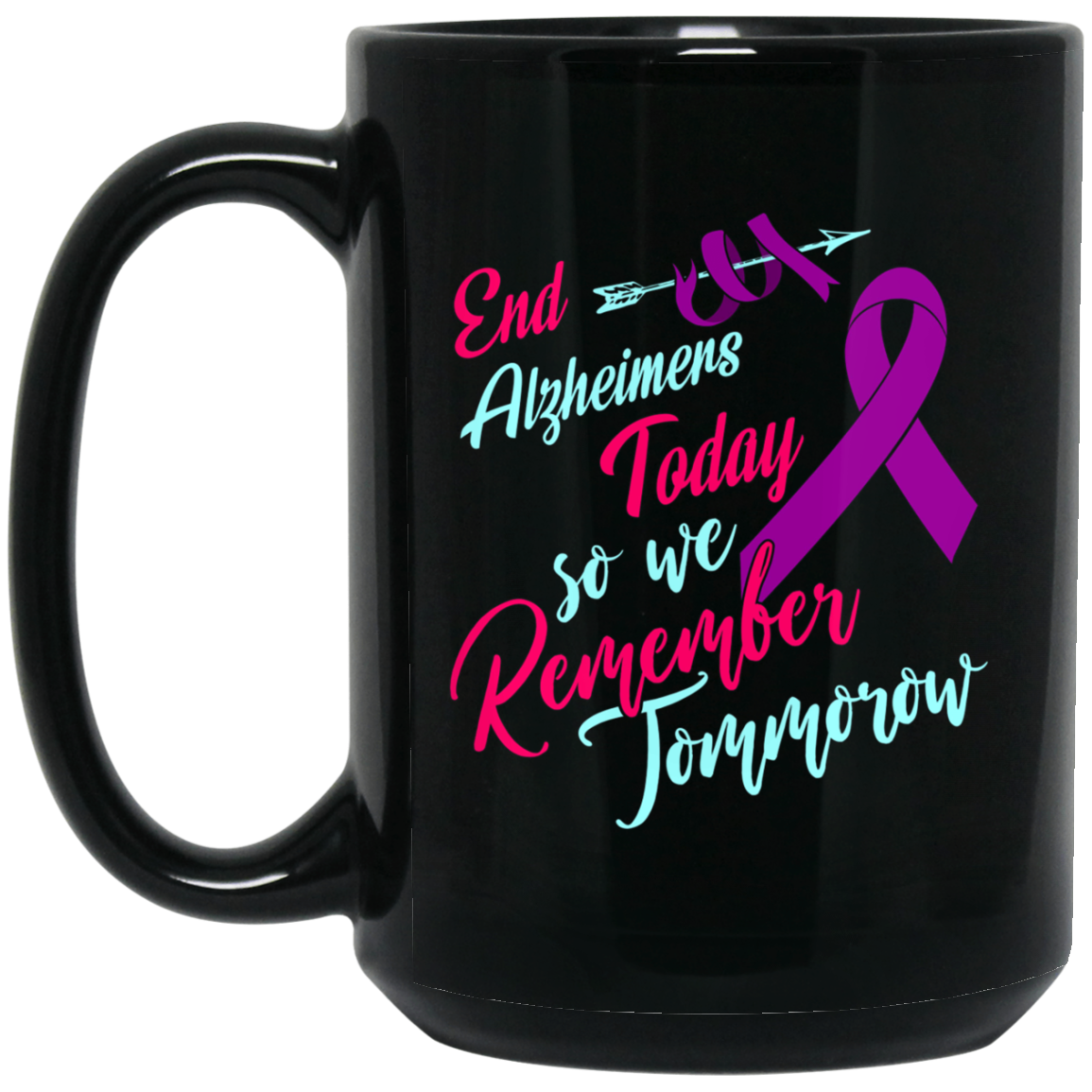 Alzheimer's Awareness T Shirts Purple Ribbon EndAlz Tees