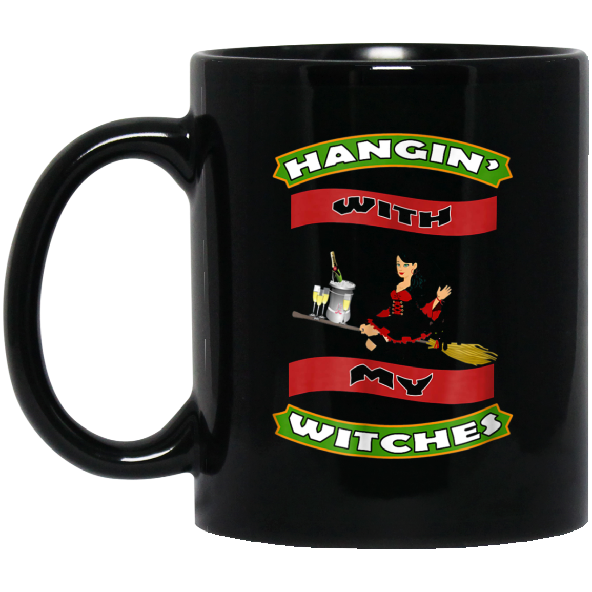 Funny Halloween Witch T Shirt Hangin With My Witches