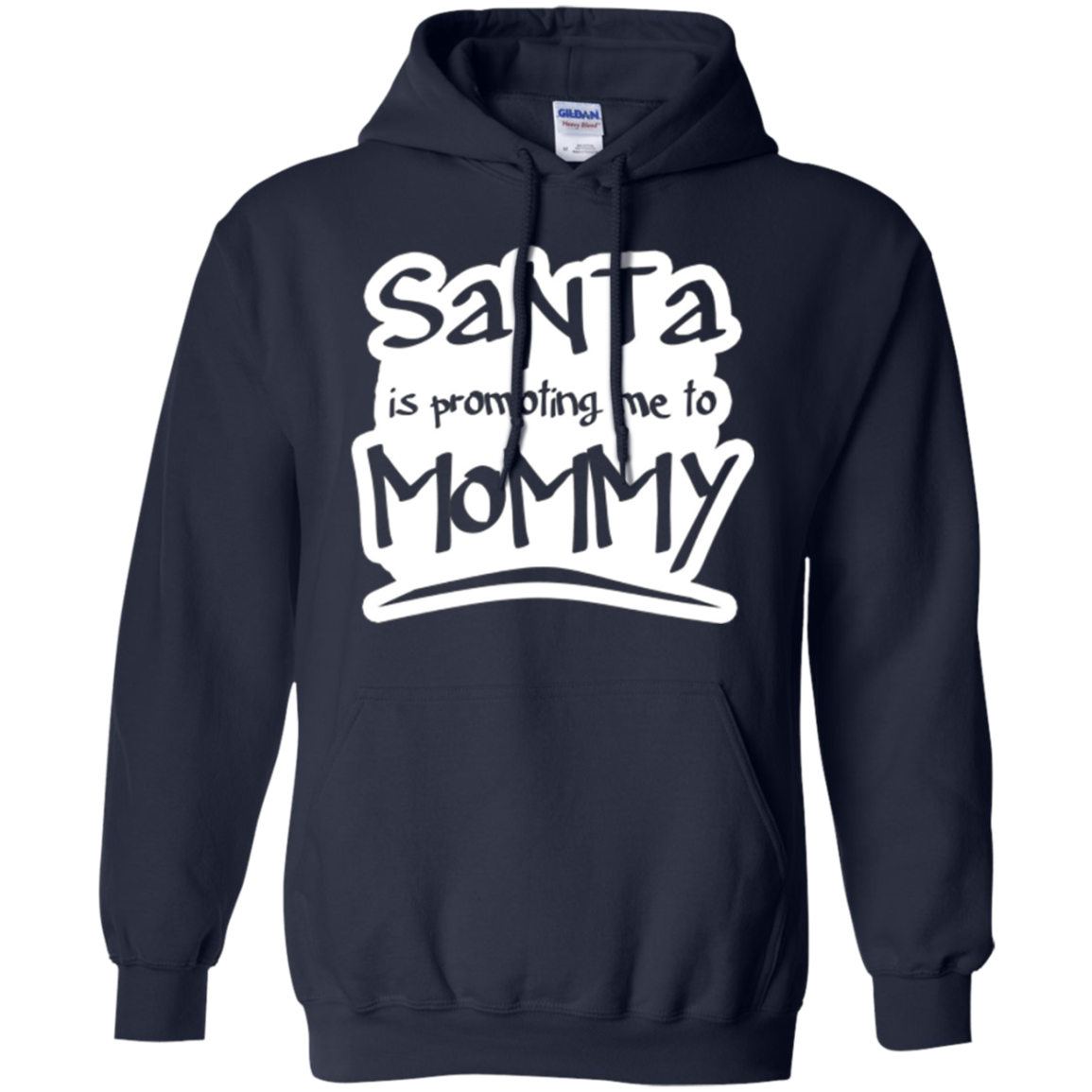 Santa Is Promoting Me To Mommy T-Shirt | Christmas Tee