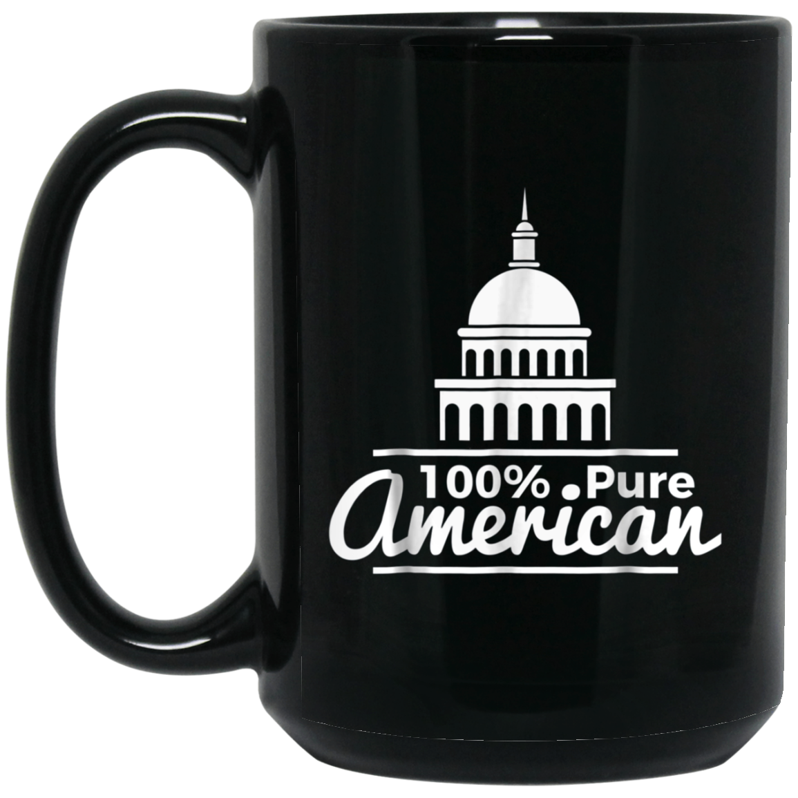 100% Pure American Proud Artwork T Shirt USA Citizen Gift