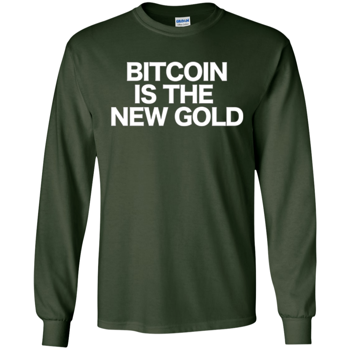 Sarcastic Bitcoin T-shirt BTC is the new Gold