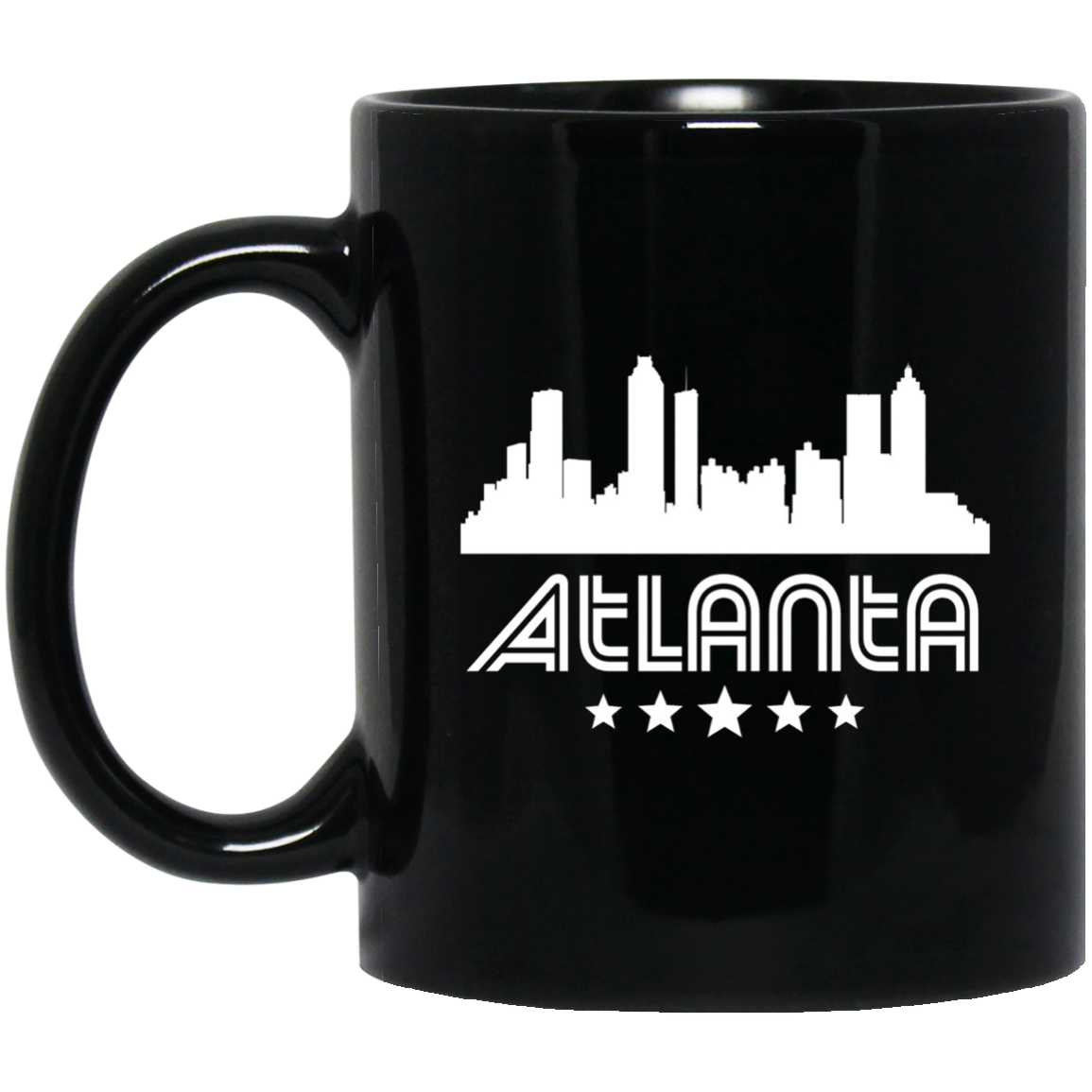 Atlanta Georgia Skyline Retro Style T-Shirt