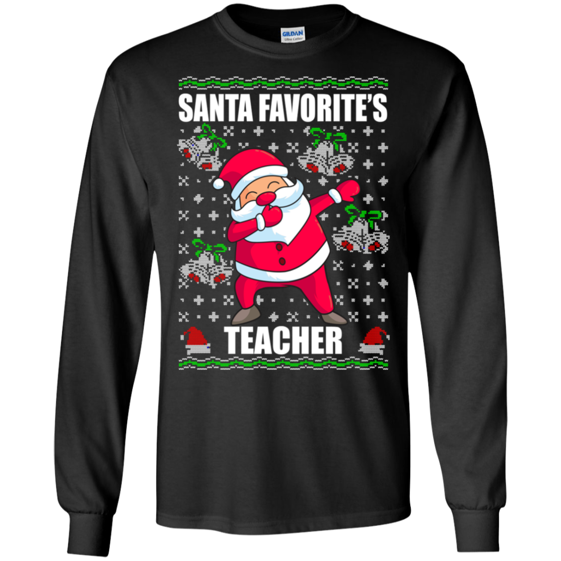 Santa's Favorite Teacher Shirt Funny Xmas Gift For Teacher