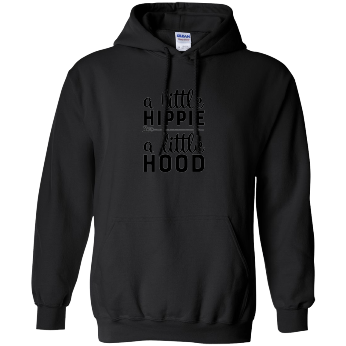 A Little Hippie A Little Hood Funny Gym Workout Long Sleeve