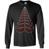 Image of Christmas Tree Hipster Red Plaid Mustache T-Shirt