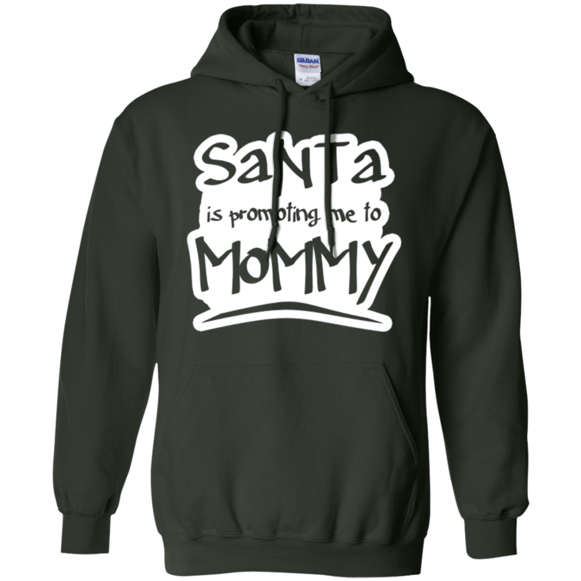 Santa Is Promoting Me To Mommy T-Shirt | Christmas Tee