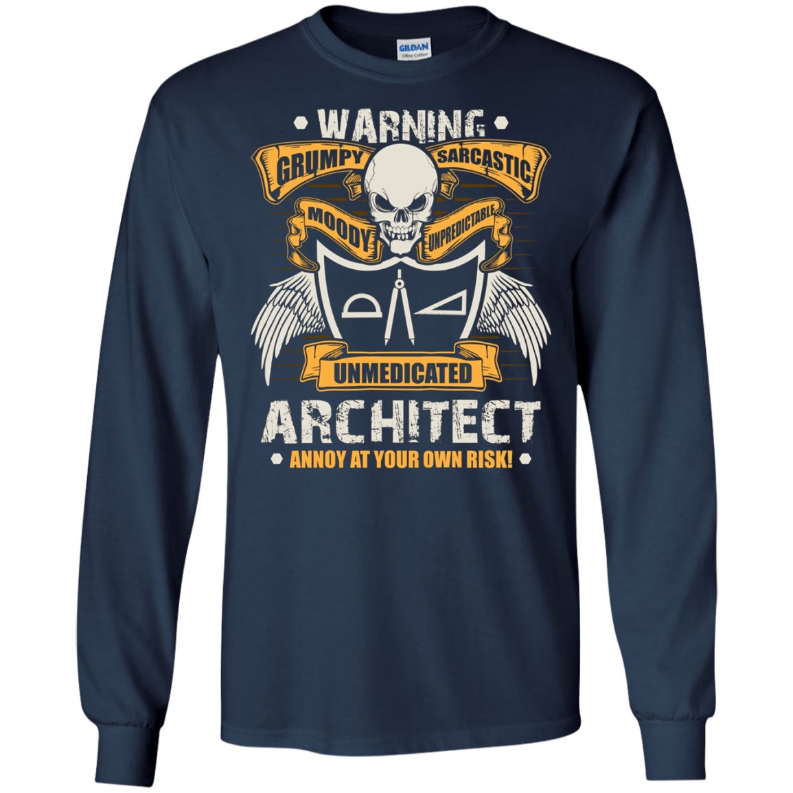 Architect Long Sleeves Grumpy Sarcastic Architect Apparel