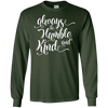 Image of Soyez toujours humble et gentil Shirt Citation positive de Thanksgiving