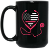Image of American Nurse T-shirt Nursing's Heart