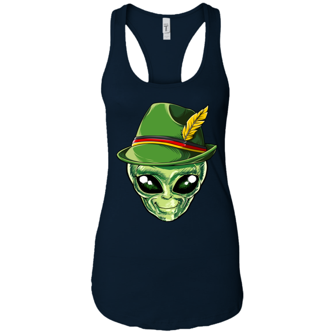 Alien Oktoberfest T shirt Men Lederhosen Alpine Ufo Lover