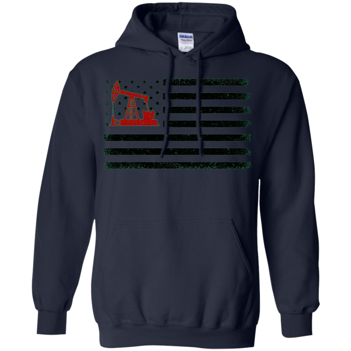 American Flag Oilfield T-Shirts - Oilfield Worker tee shirts