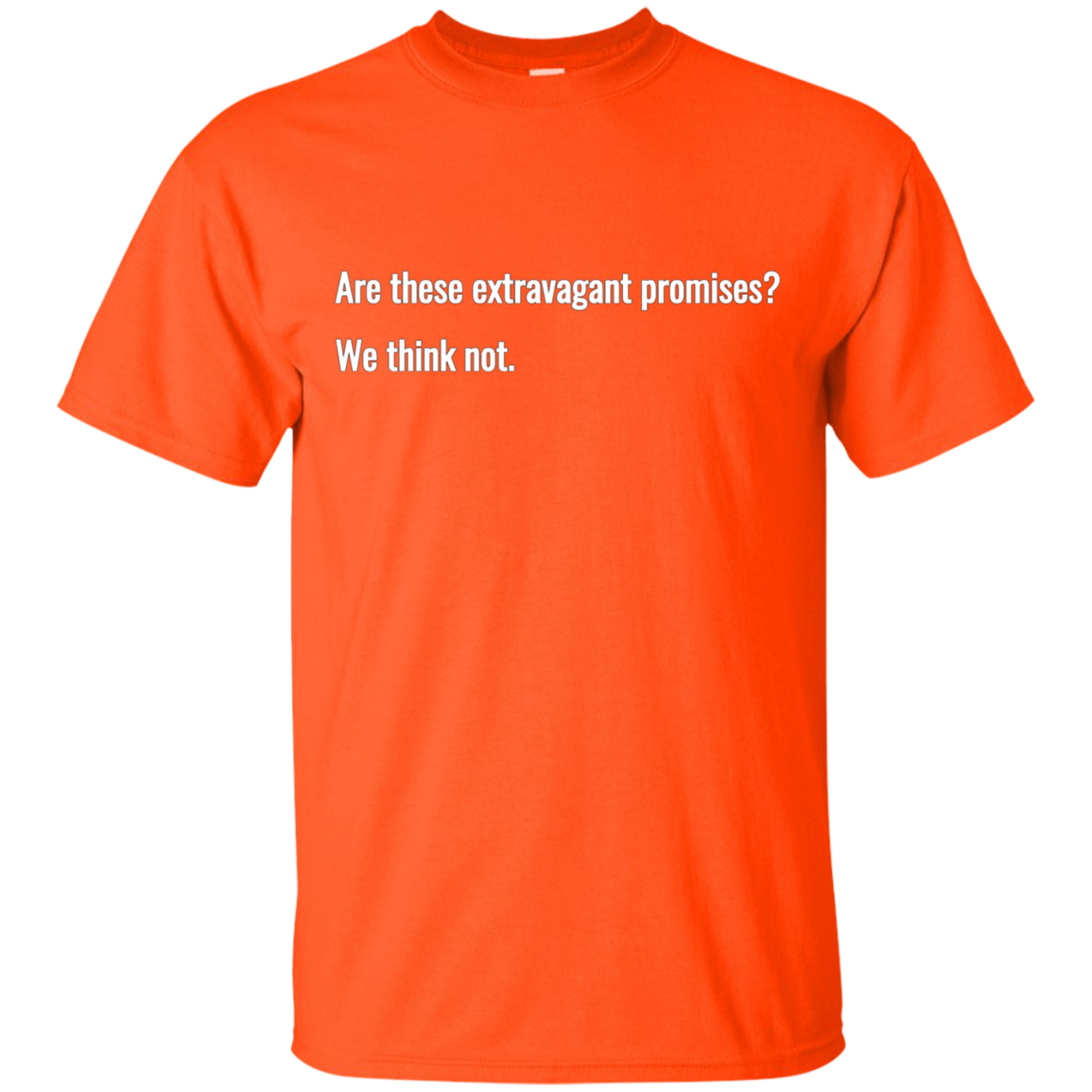Are these extravagant promises? We think not. T Shirt