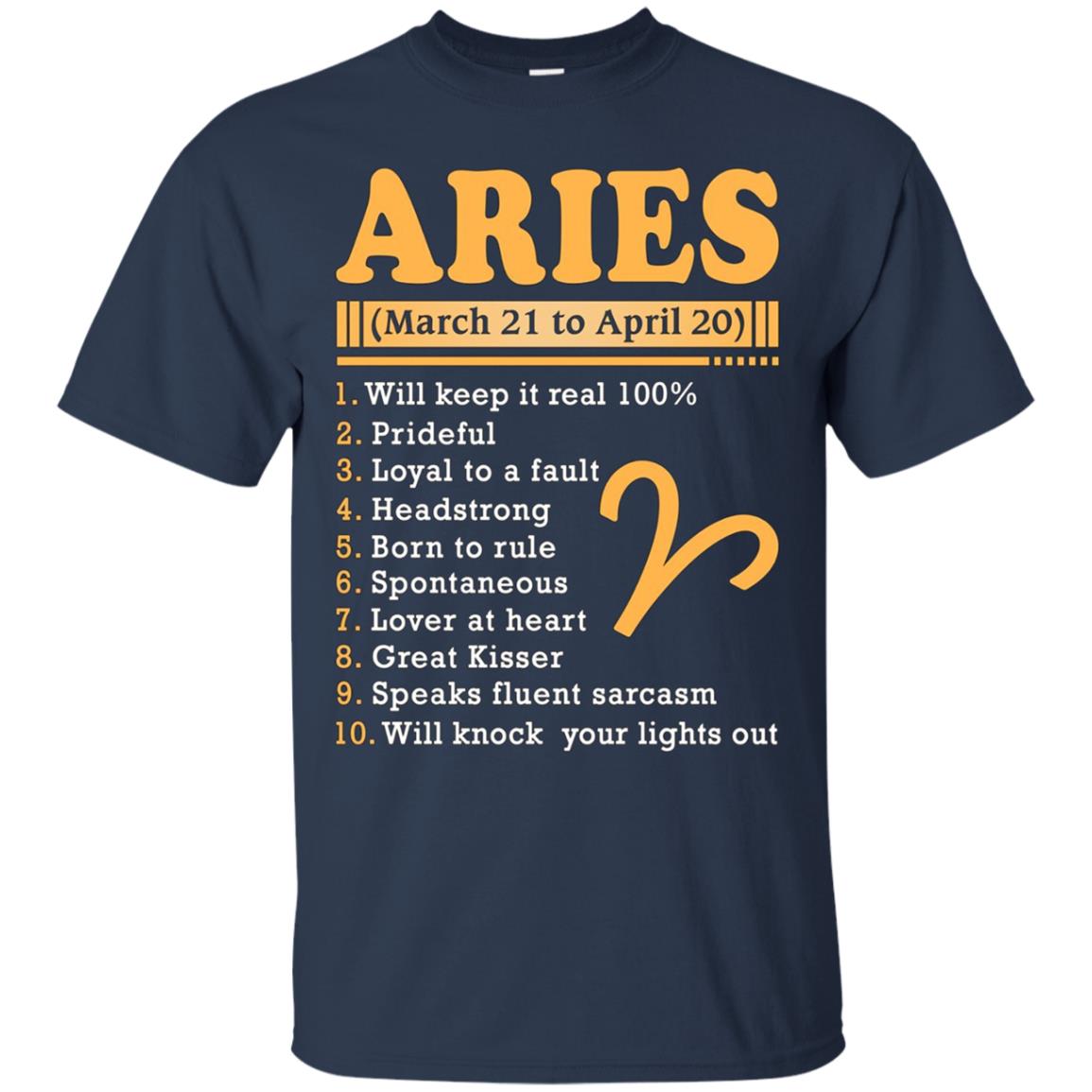 Aries March 21 To April 20 Zodiac T Shirt
