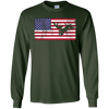 Image of American Flag Motocross Motorcycle Patriotic T-Shirt Fun