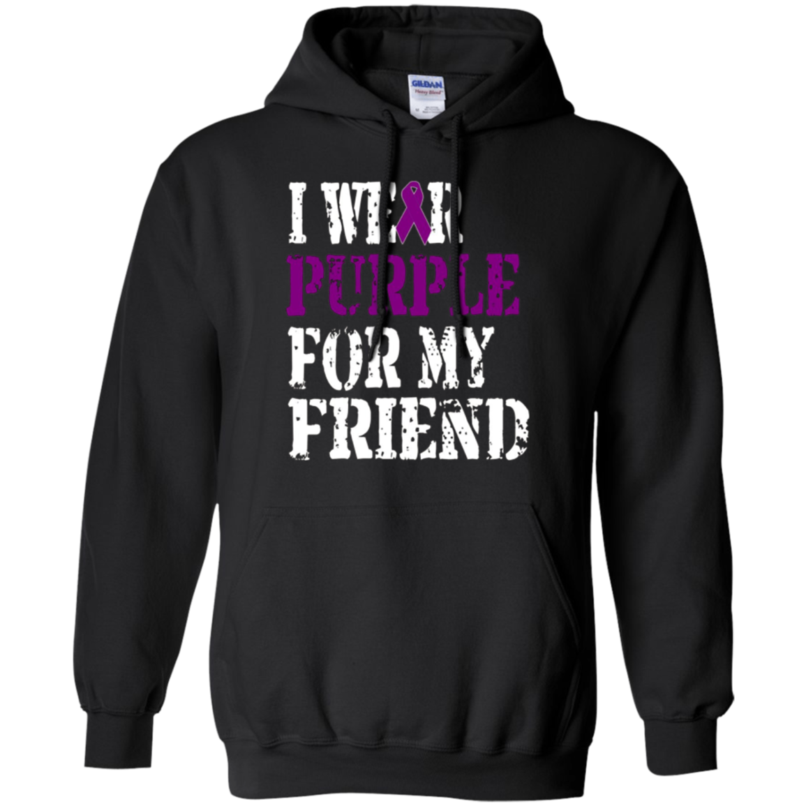 Alzheimer's Awareness T-shirt I Wear Purple For My Friend