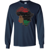 Image of Afro Word Art Natural Hair T-Shirt for Black Women