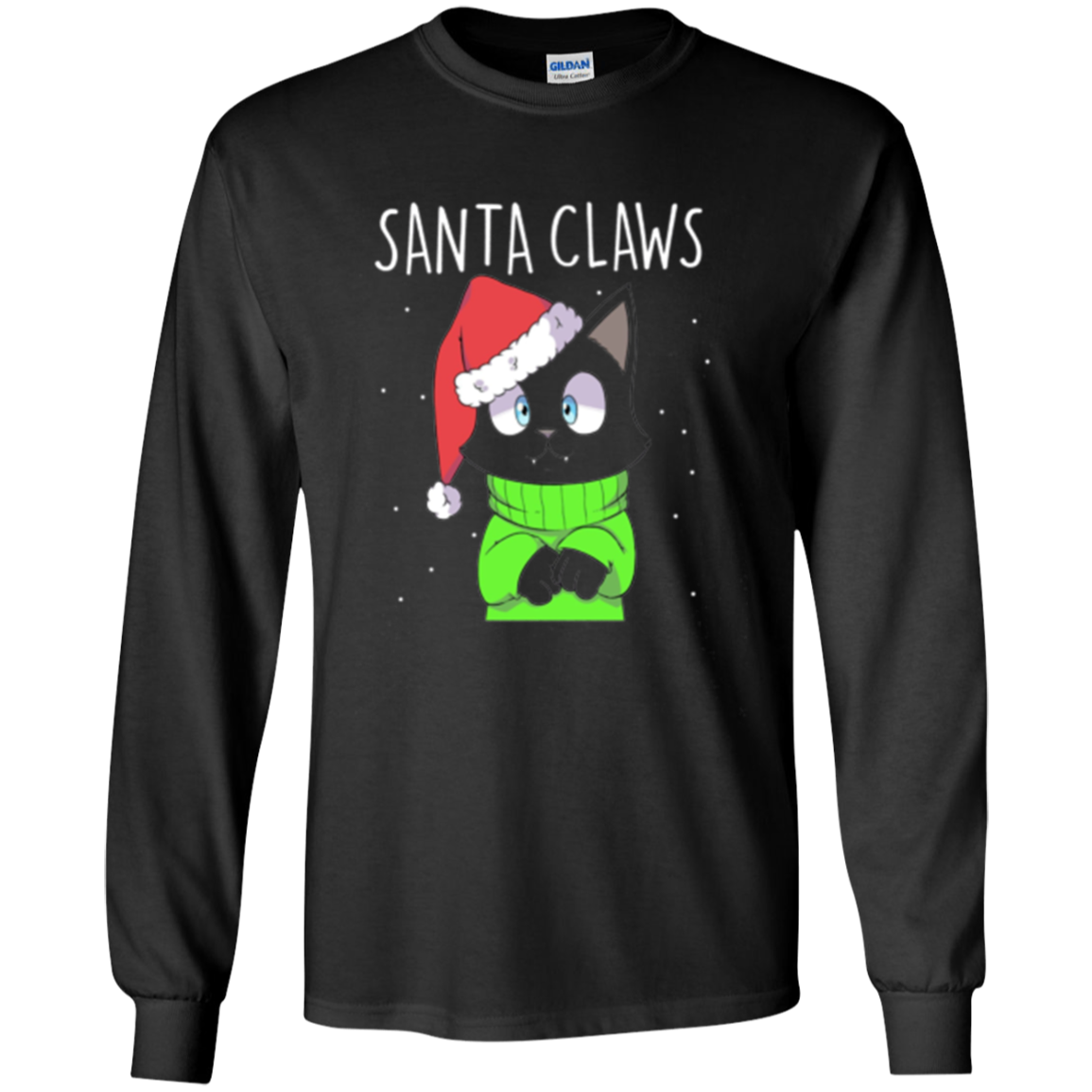 Santa Claws Cat Lovers Long Sleeve Shirt